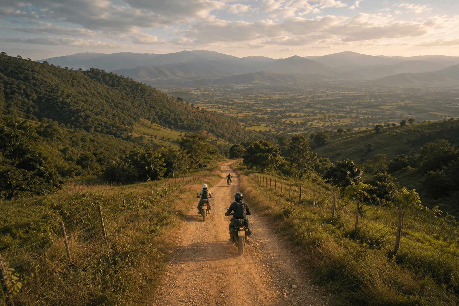 Rider in Guatemalan highlands